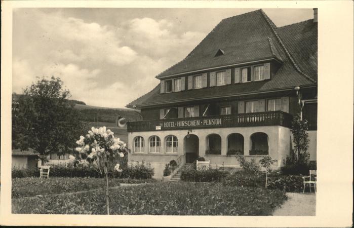 Lenzkirch Hochschwarzwald BW Hotel Pension Hirschen