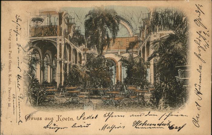 Koeln Rhein Hotel Restaurant Gartenterrasse