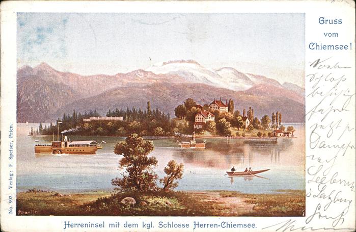 Prien Chiemsee Herreninsel Königliches Schloss Herrenc