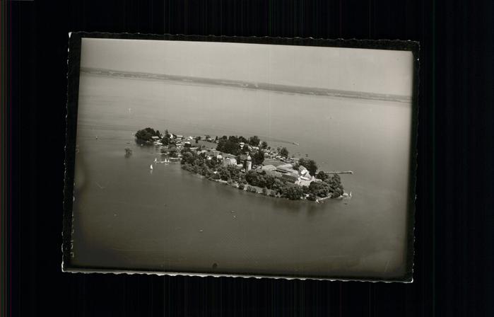 Fraueninsel Chiemsee Kloster Frauenwoerth Fliegeraufnahme