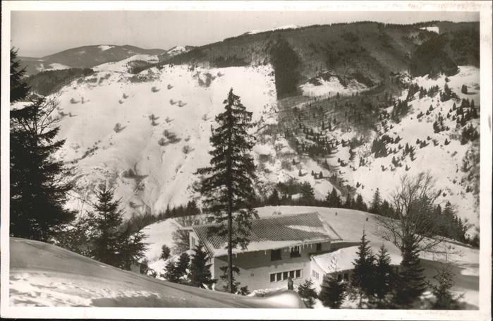 Todtnau Schwarzwald BW Berhaus Hasenhorn im Schnee
