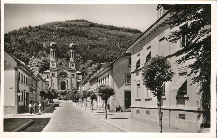 Todtnau Schwarzwald BW Strasse Kirche