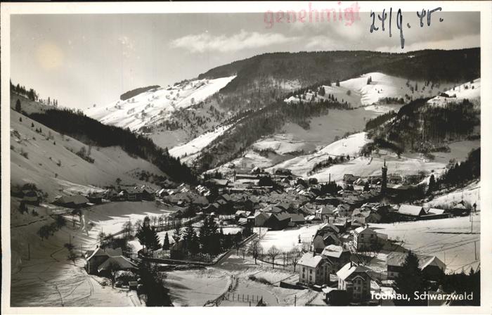 Todtnau Schwarzwald BW Panorama im Schnee