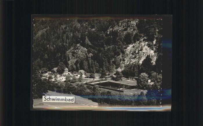 Todtnau Schwarzwald BW Fliegeraufnahme Staedtisches Schwimmbad