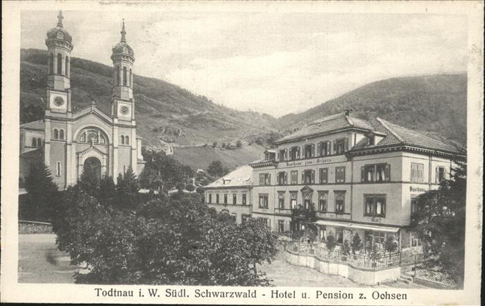 Todtnau Kirche Hotel Pension Zum Ochsen