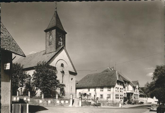 Eisenbach Schwarzwald Hauptstrasse Kirche Auto
