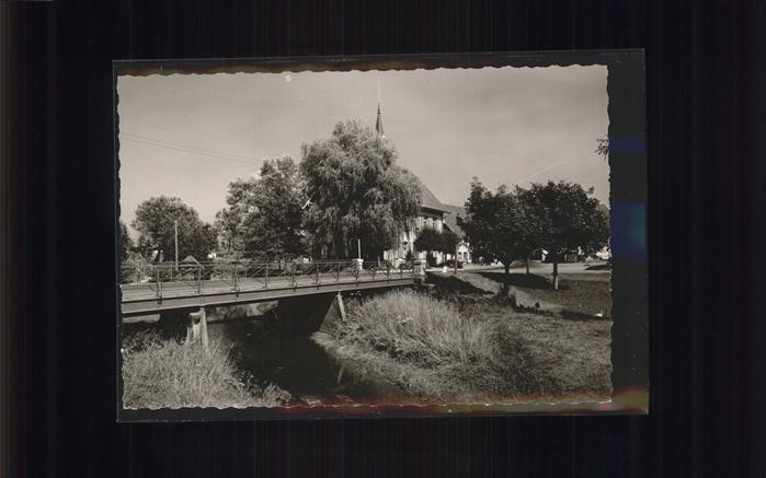 Roetenbach Baden Partie am Rathaus Brücke Reproduktionsv