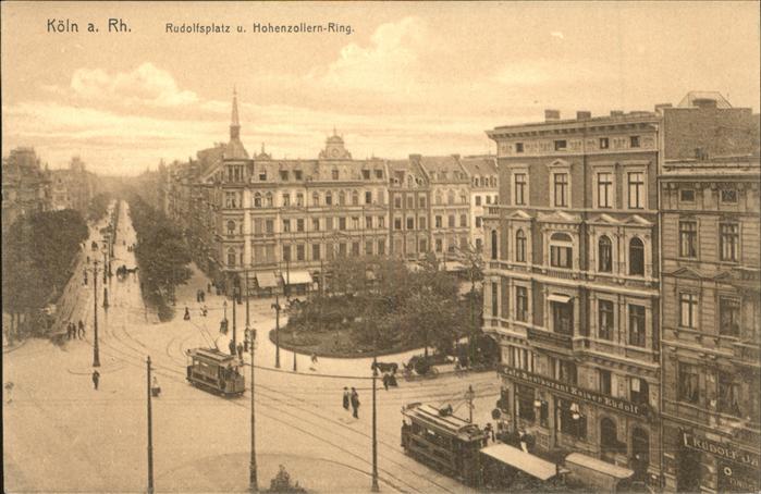 Koeln Rhein Rudolfsplatz Hohenzollern-Ring Strassen
