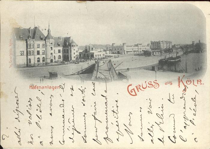 Koeln Rhein Hafenanlagen