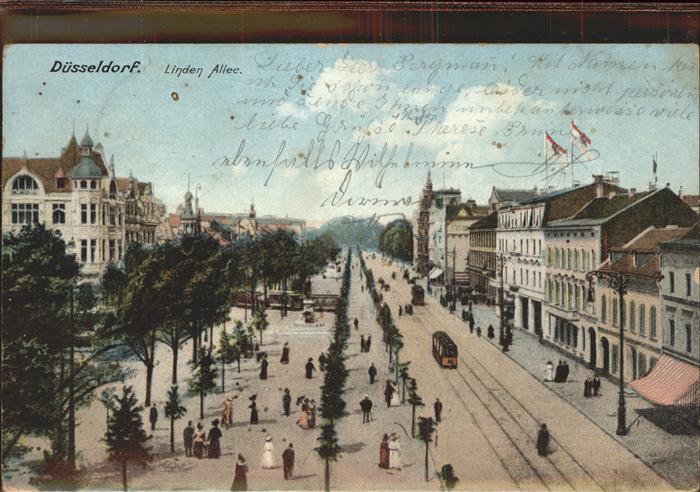 DuessELDORF  CITY Linden Allee Strassenbahn