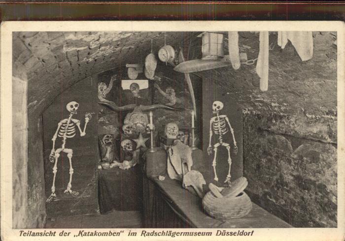 DuessELDORF  CITY Katakomben Radschlaegermuseum Muehlenstrasse 8