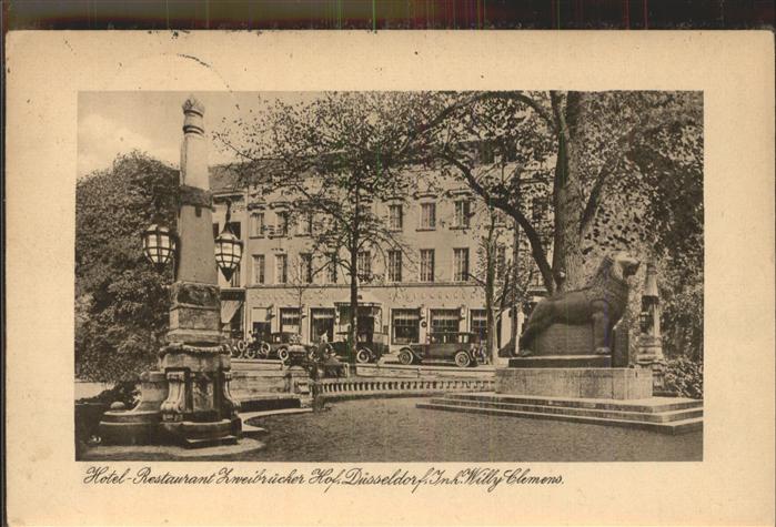 DuessELDORF  CITY Hotel Restaurant Zweibruecker Hof Willy Clemens
