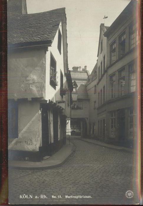 Koeln Rhein Martinspförtchen