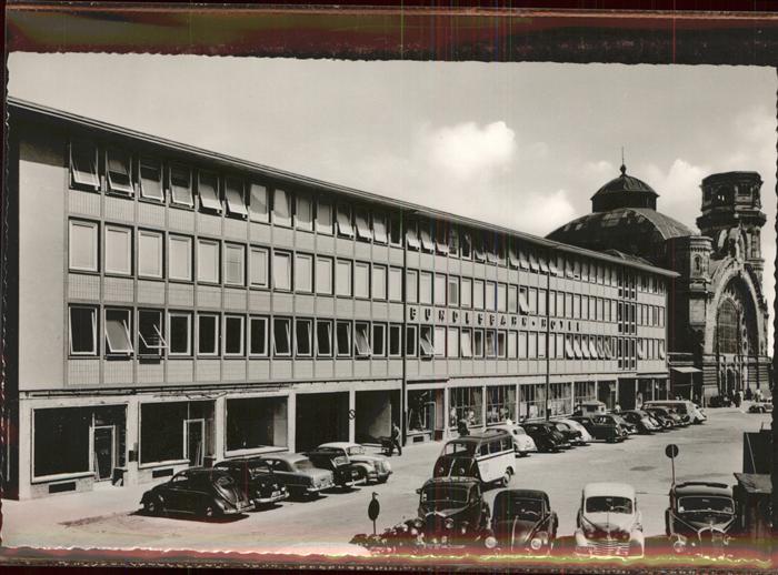Koeln Rhein Bahnhof Bundesbahn-Hotel Autos