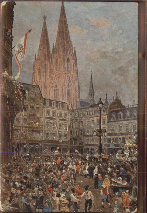Koeln Rhein Rosenmontagszug Wallrafplatz Künstelkar