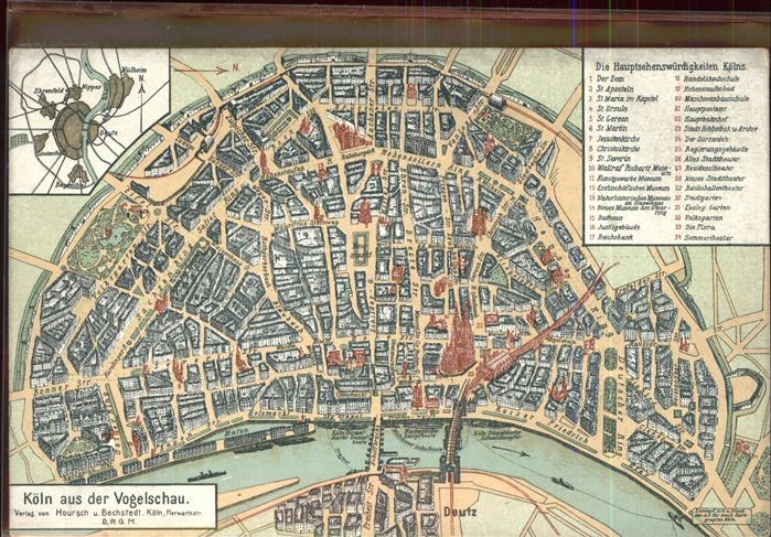 Koeln Rhein Lankarte