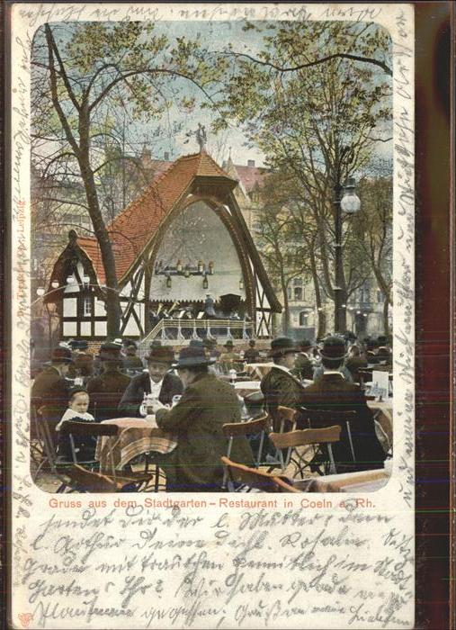 Koeln Rhein Stadtgarten-Restaurant