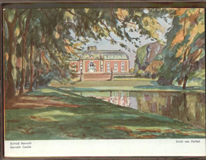 Benrath Schloss Künstlerkarte Erich von Perfall
