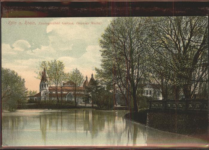Koeln Rhein Zoologischer Garten Grosser Weiher