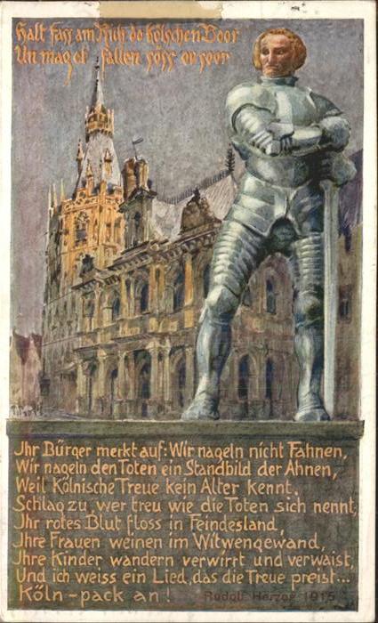 Koeln Rhein Kölnischer Bauer in Eisen