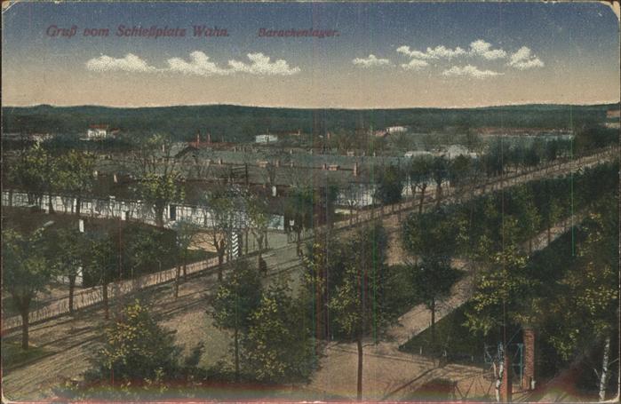 Koeln Rhein Schiessplatz Wahn Barackenlager