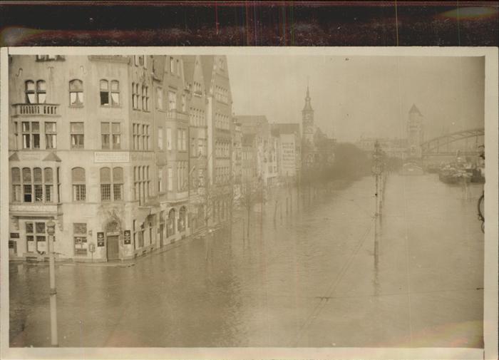 Koeln Rhein Hochwasser