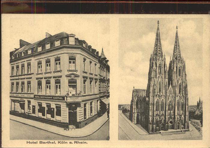 Koeln Rhein Hotel Barthel