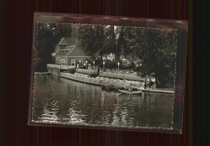 DuessELDORF  CITY Restaurant Cafe Terrasse Schwanenspiegel Hans Kuensters