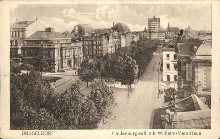DuessELDORF  CITY Hindenburgwall mit Wilhelm Marx Haus