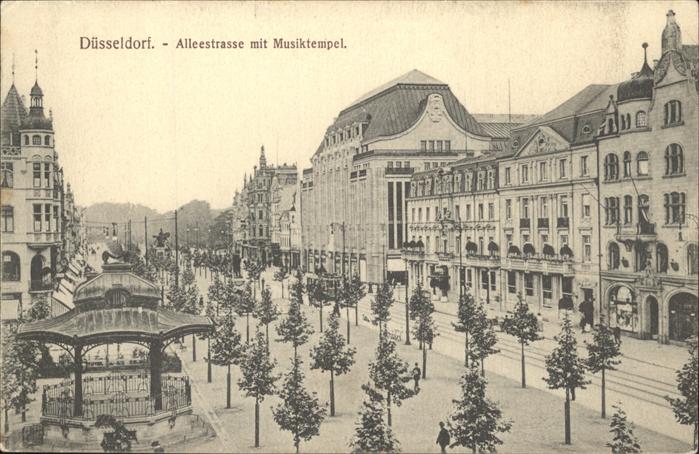 DuessELDORF  CITY Allesstrasse mit Musiktempel