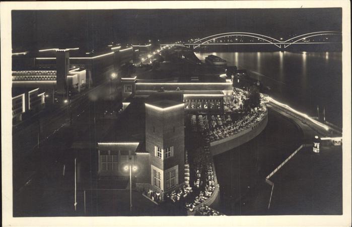 DuessELDORF  CITY Ausstellung 1925 Nachtaufnahme