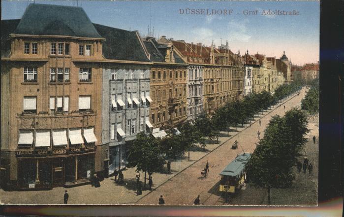 DuessELDORF  CITY Graf Adolf Strasse Strassenbahn