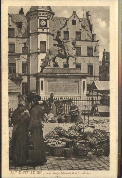 DuessELDORF  CITY Jean Wellem Denkmal