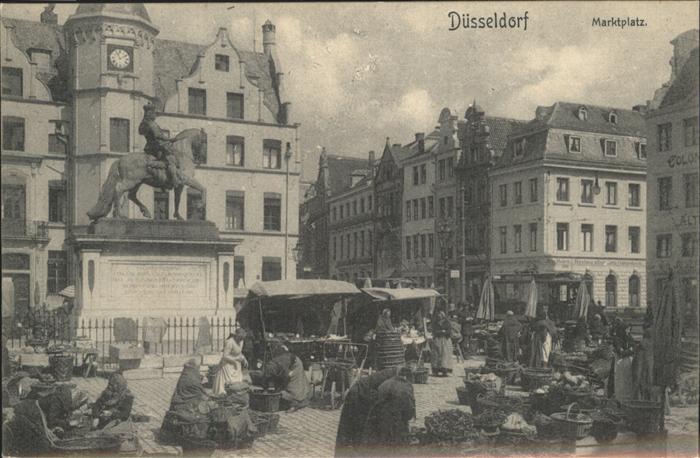 DuessELDORF  CITY Marktplatz Jean Wellem Denkmal