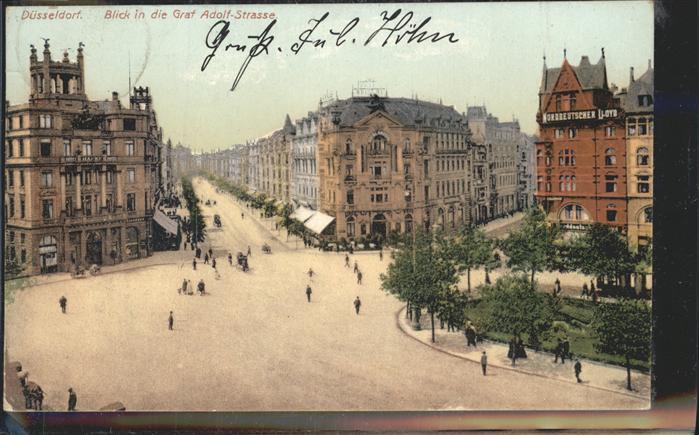 DuessELDORF  CITY Blick in die Graf Adolf Strasse