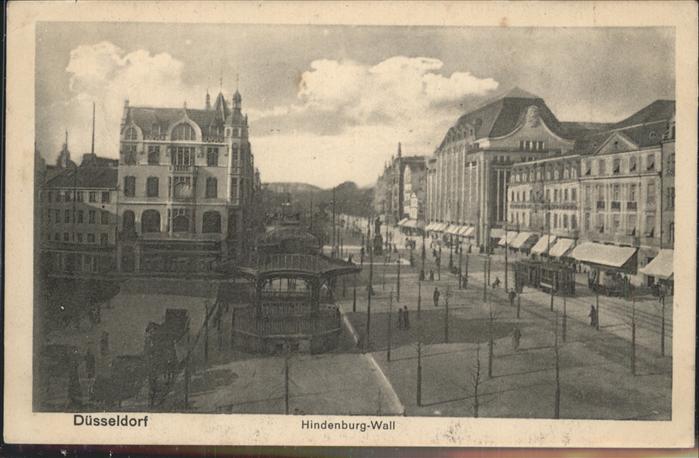 DuessELDORF  CITY Hindenburg Wall Feldpost