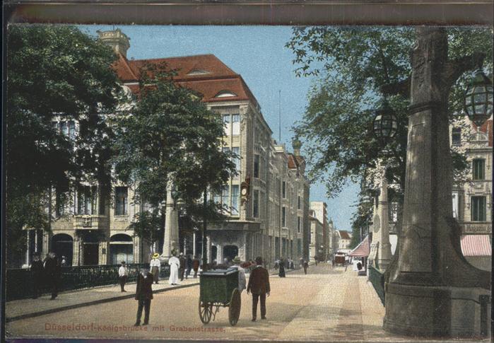 DuessELDORF  CITY Koenigsbruecke mit Grabenstrasse