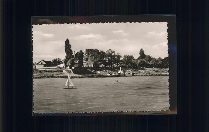 DuessELDORF  CITY Cafe Restaurant Moenchenwerth Segelschiff