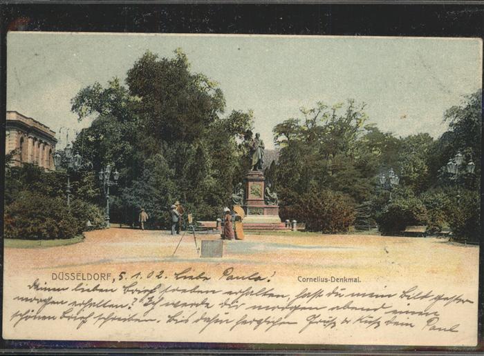 DuessELDORF  CITY Cornelius Denkmal
