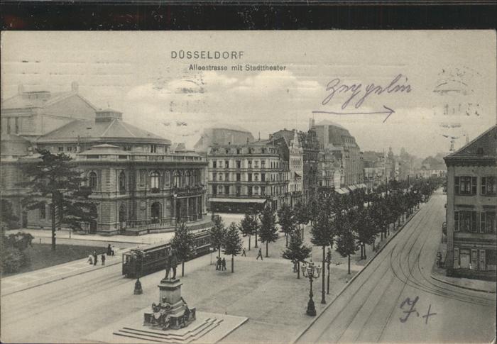 DuessELDORF  CITY Alleestrasse mit Stadttheater