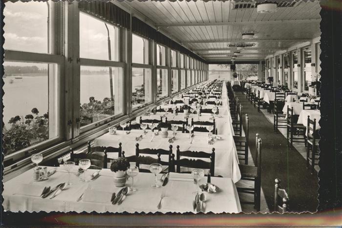 DuessELDORF  CITY Rheinrestaurant Schnellenburg Gastraum