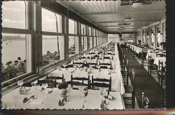 DuessELDORF  CITY Rheinrestaurant Schnellenburg Gastraum