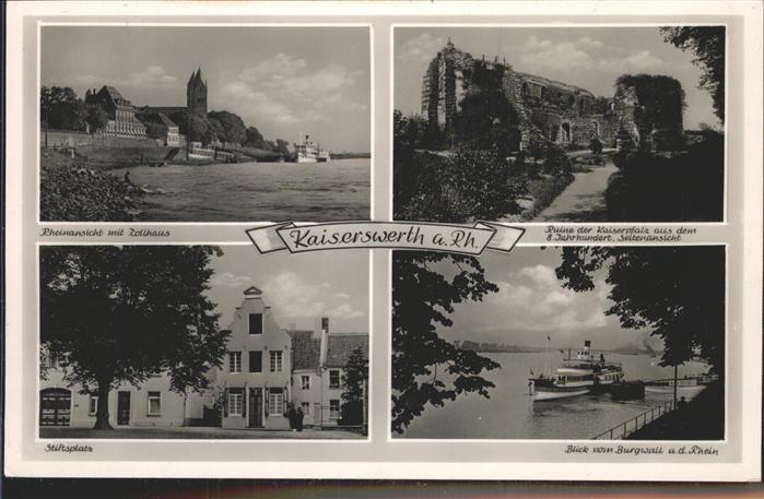 Kaiserswerth Rathaus Ruine der Kaiserpfalz Stiftspla