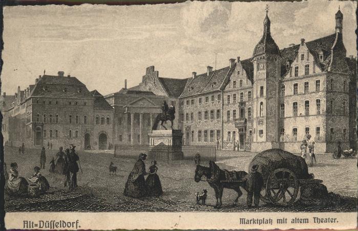 DuessELDORF  CITY Marktplatz mit altem Theater
