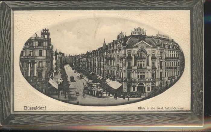 Duesseldorf Blick in die Graf Adolf Strasse