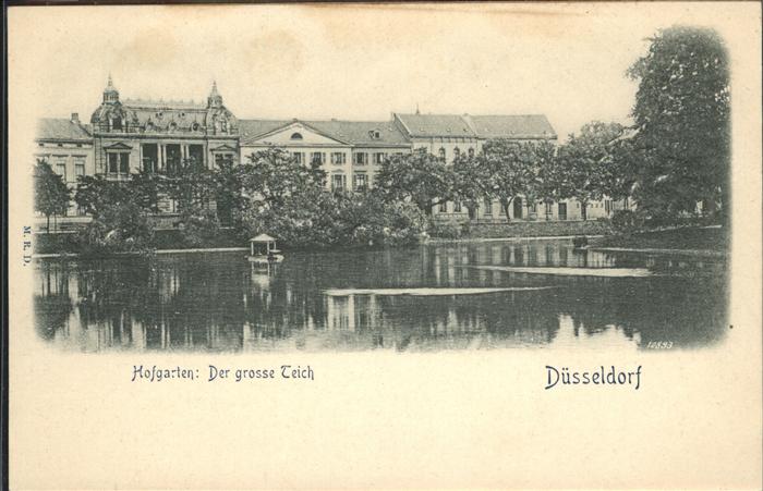 Duesseldorf Hofgarten Grosser Teich
