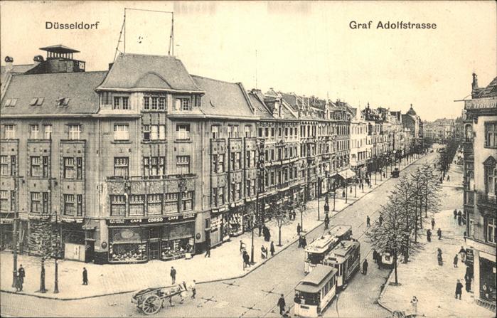 DuessELDORF  CITY Graf Adolfstrasse Strassenbahn