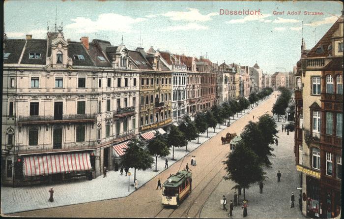 DuessELDORF  CITY Graf Adolf-Strasse Strassenbahn
