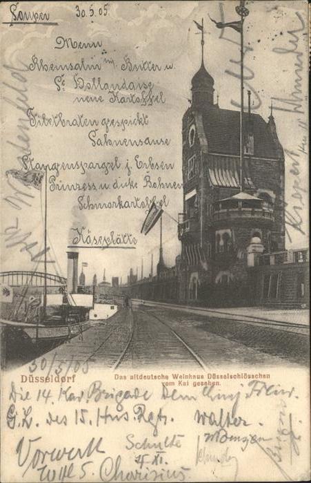 DuessELDORF  CITY Altdeutsches Weinhaus Duesselschloesschen