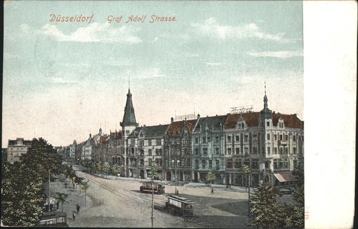 DuessELDORF  CITY Graf Adolf-Strasse Strassenbahn